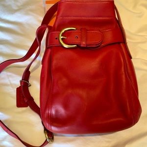 Coach Red Leather bag